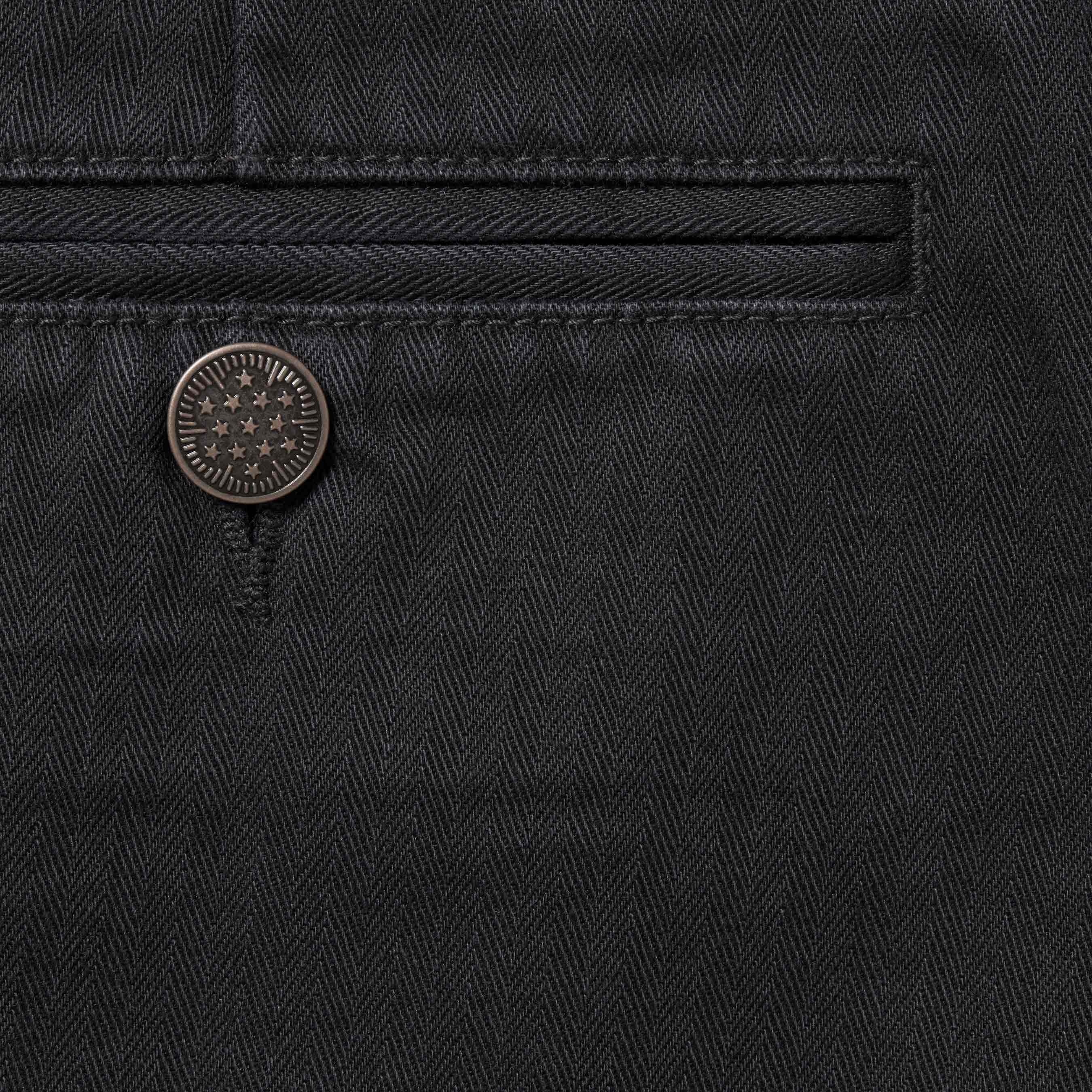 Washed Herringbone Chino Pant view 3